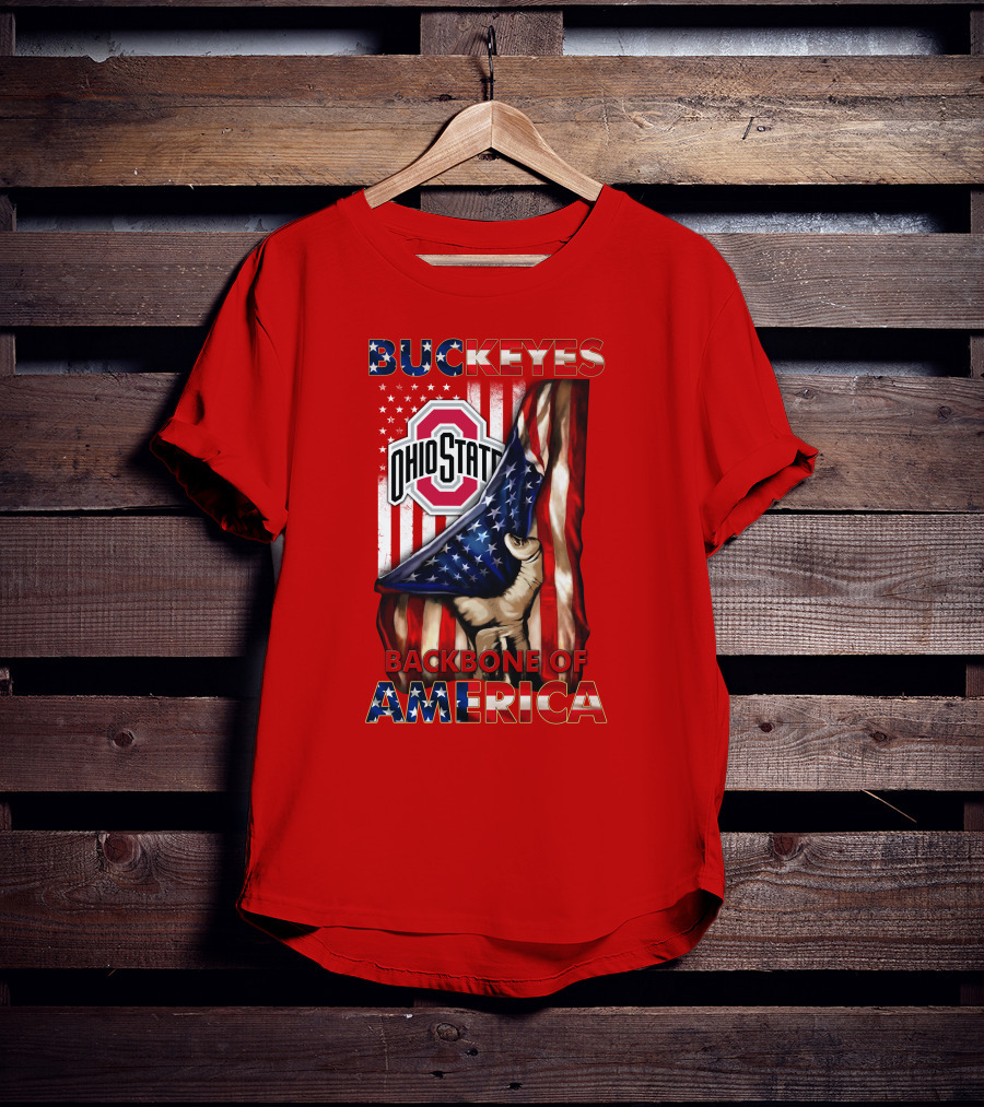 Ohio State Buckeyes Backbone Of America Patriotic Edition T-Shirt