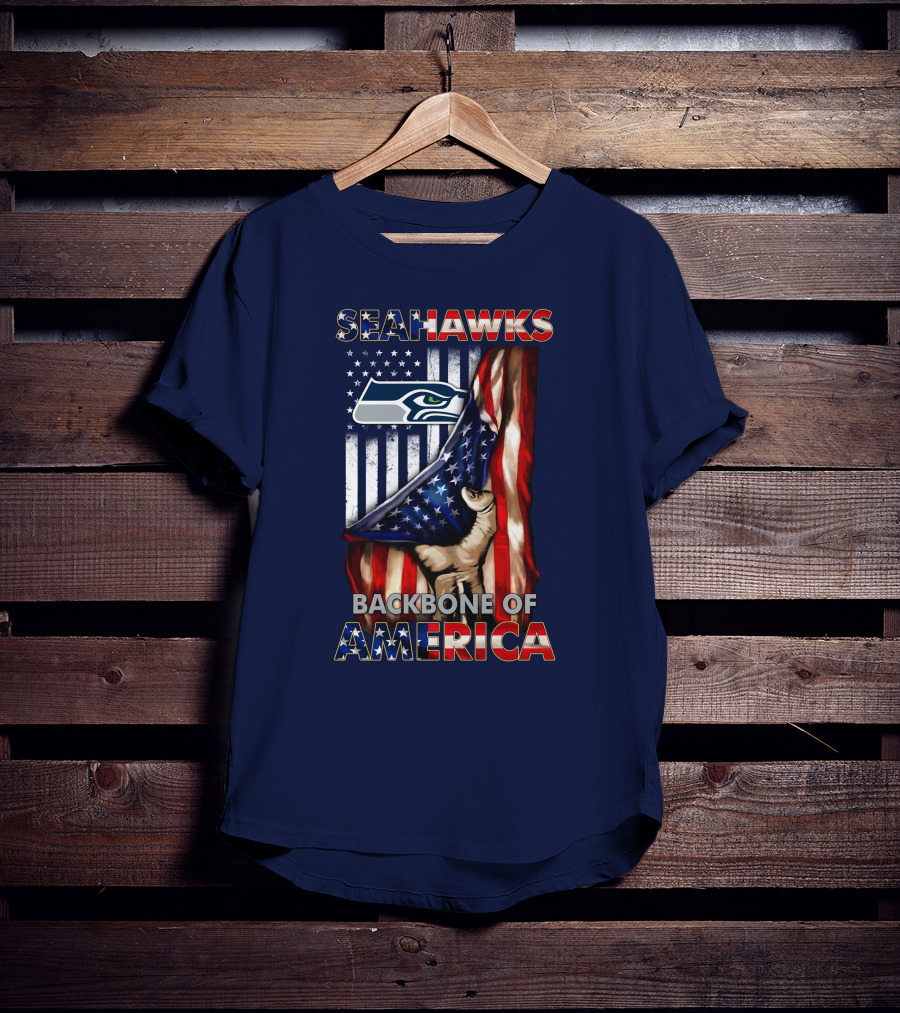Seattle Seahawks Backbone Of America T-Shirt