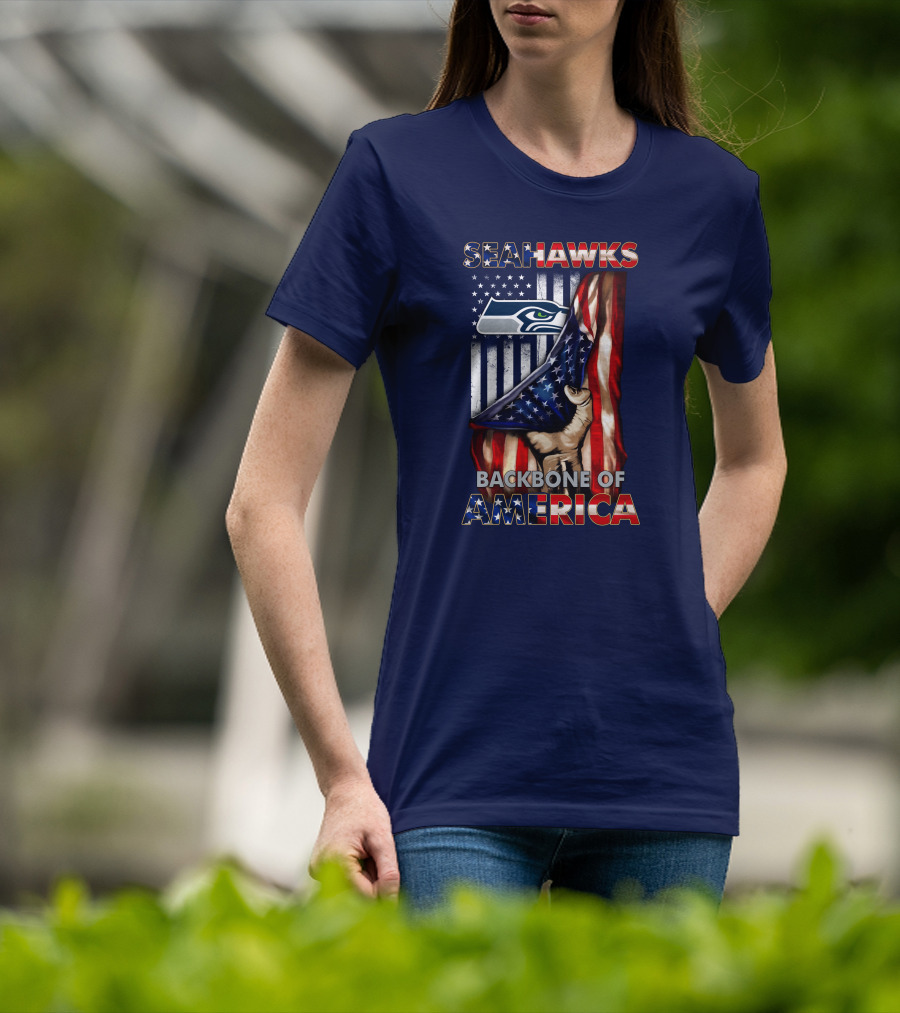 Seattle Seahawks Backbone Of America T-Shirt