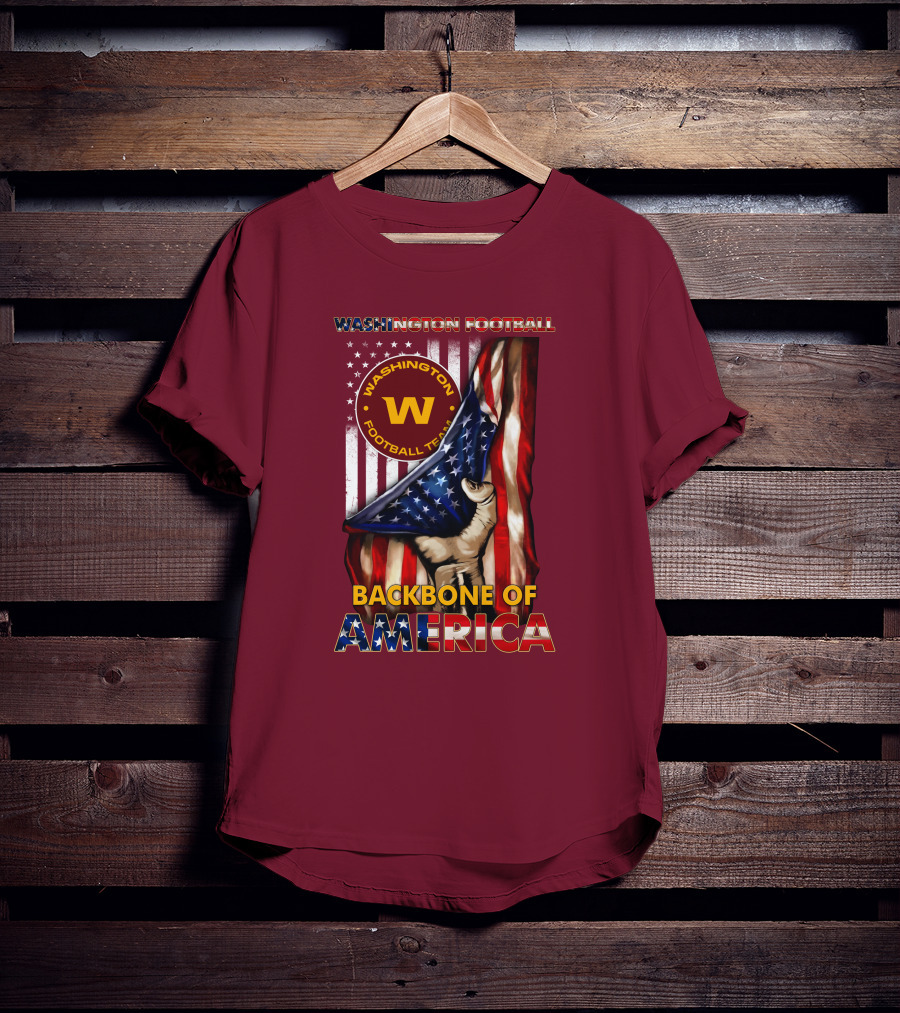Washington Football Team Backbone Of America Stars And Stripes W T-Shirt