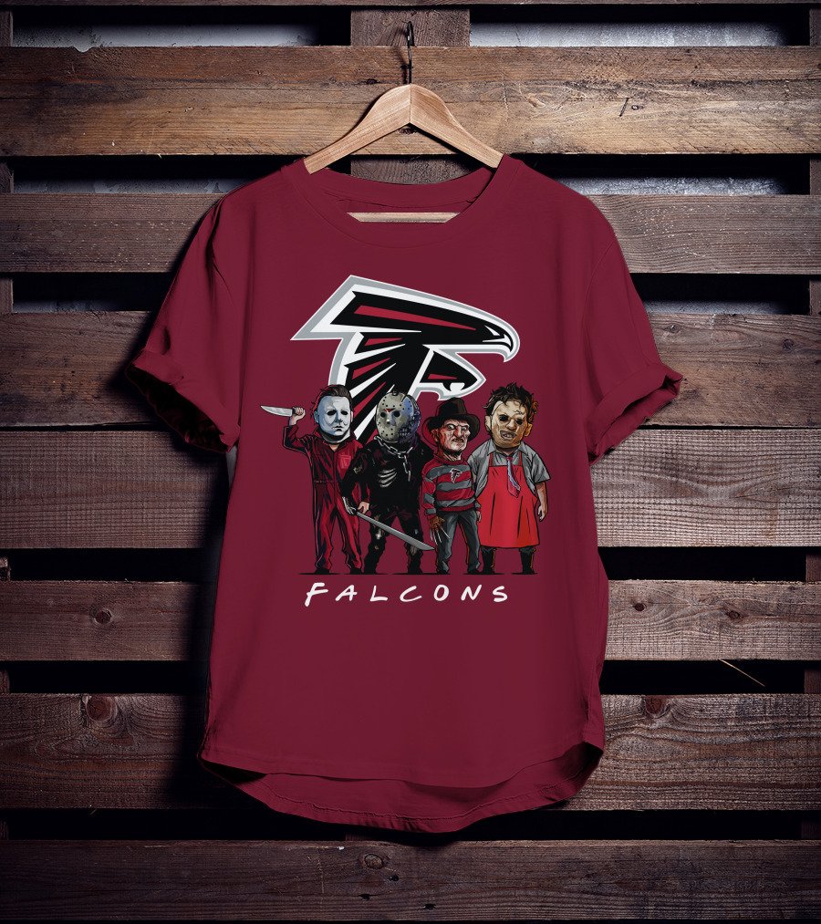 Atlanta Falcons The Slasher Squad Halloween Teams T-Shirt