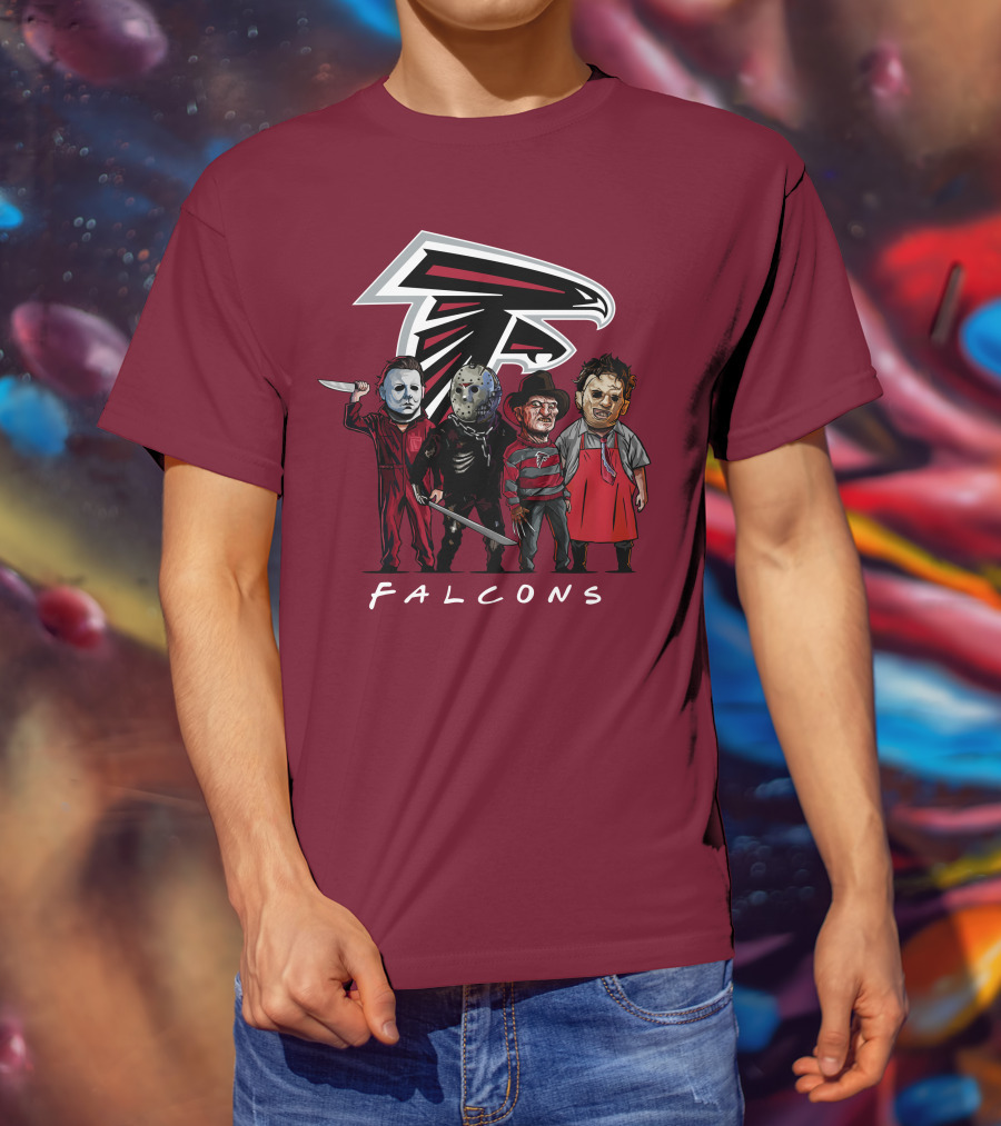 Atlanta Falcons The Slasher Squad Halloween Teams T-Shirt