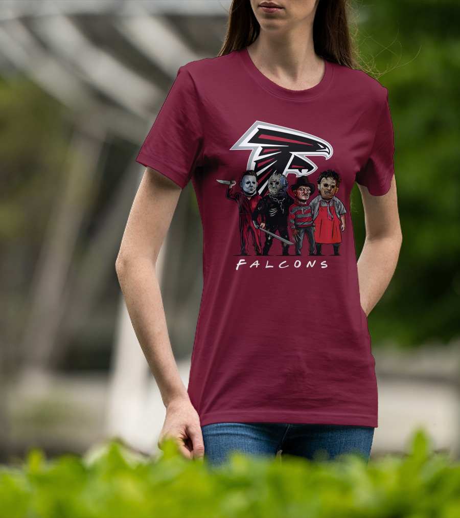 Atlanta Falcons The Slasher Squad Halloween Teams T-Shirt