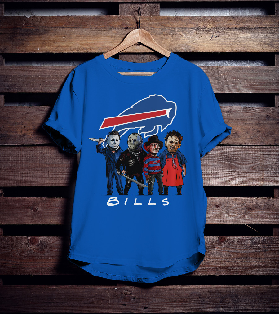 Buffalo Bills Halloween The Slasher Squad Teams Bills T-Shirt