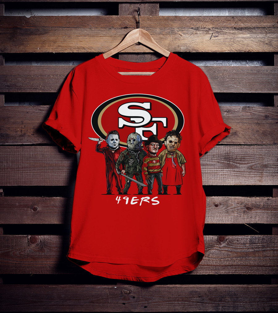 San Francisco 49ers Halloween Slasher Squad Icons 49ers T-Shirt