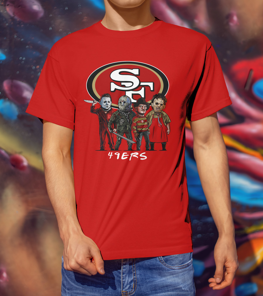 San Francisco 49ers Halloween Slasher Squad Icons 49ers T-Shirt