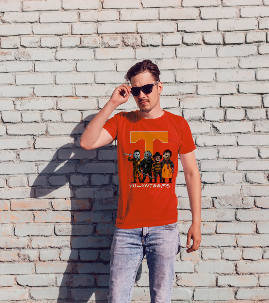 Tennessee Volunteers Halloween Horror Icons Squad T-Shirt