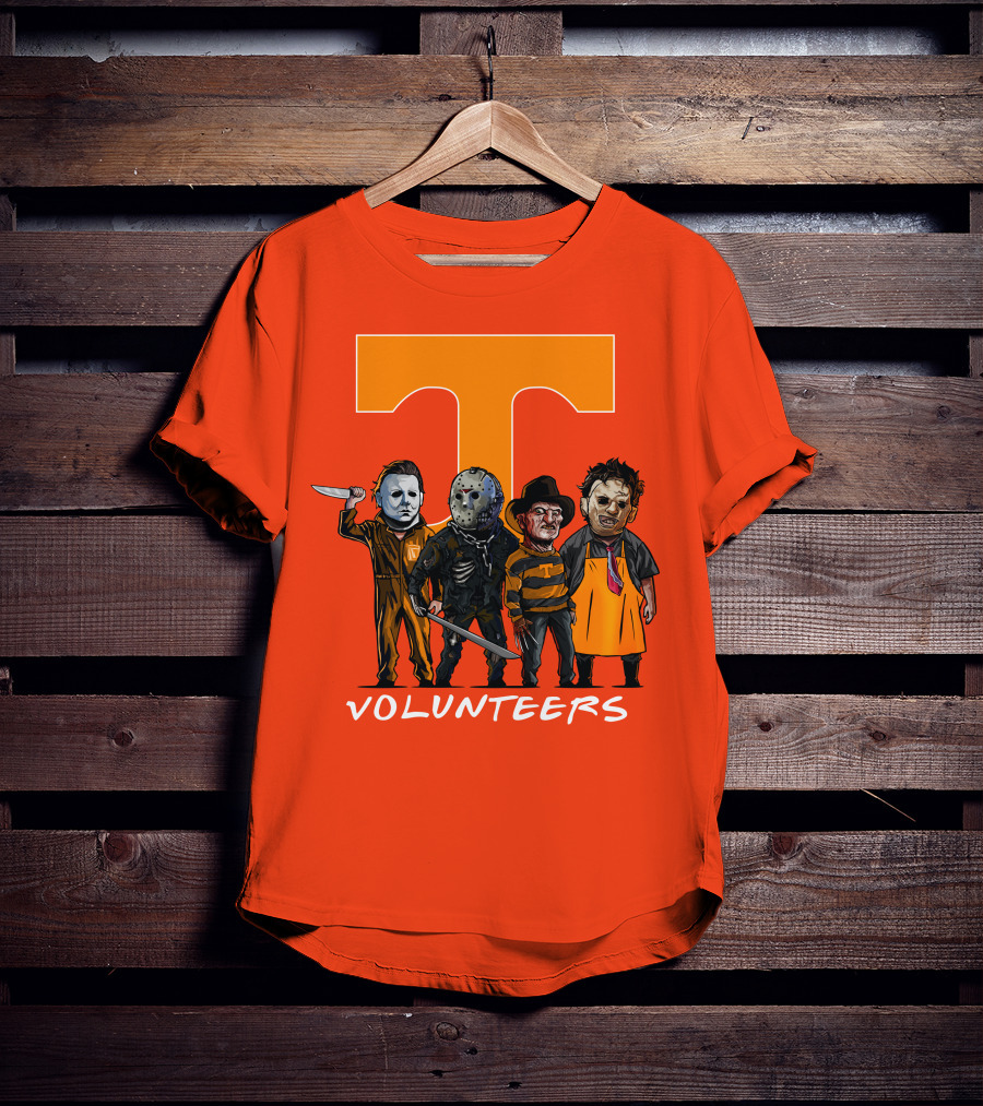 Tennessee Volunteers Halloween Horror Icons Squad T-Shirt