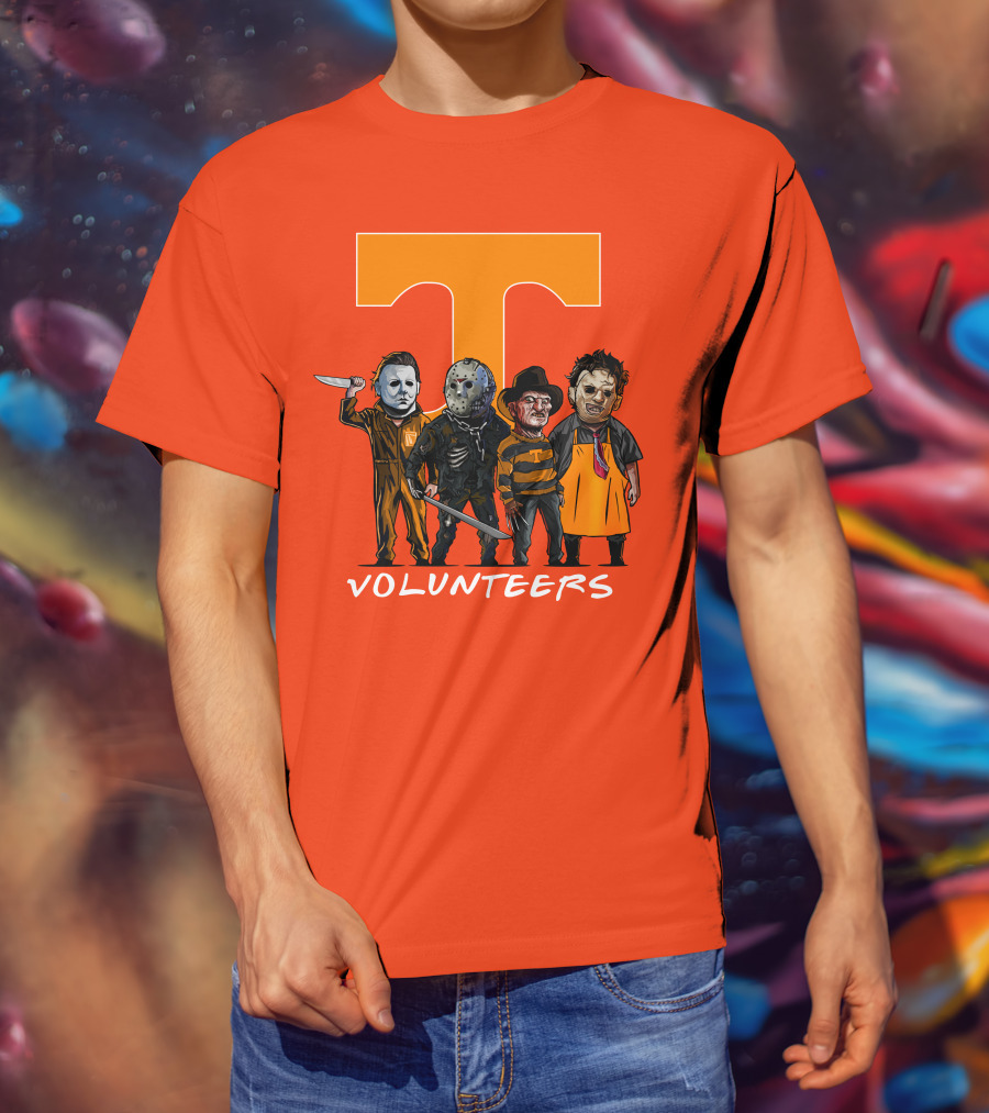 Tennessee Volunteers Halloween Horror Icons Squad T-Shirt