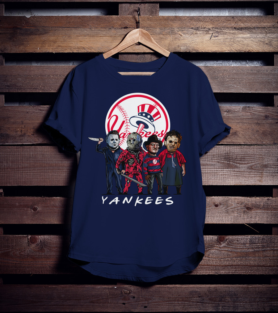Yankees Halloween The Slasher Squad Teams Yankees T-Shirt
