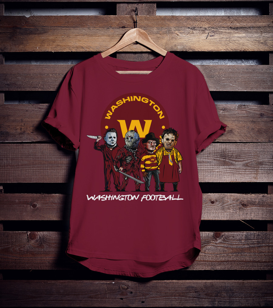 Washington Football Team Halloween The Slasher Squad Characters T-Shirt