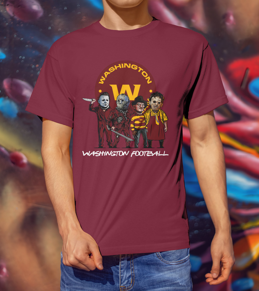 Washington Football Team Halloween The Slasher Squad Characters T-Shirt