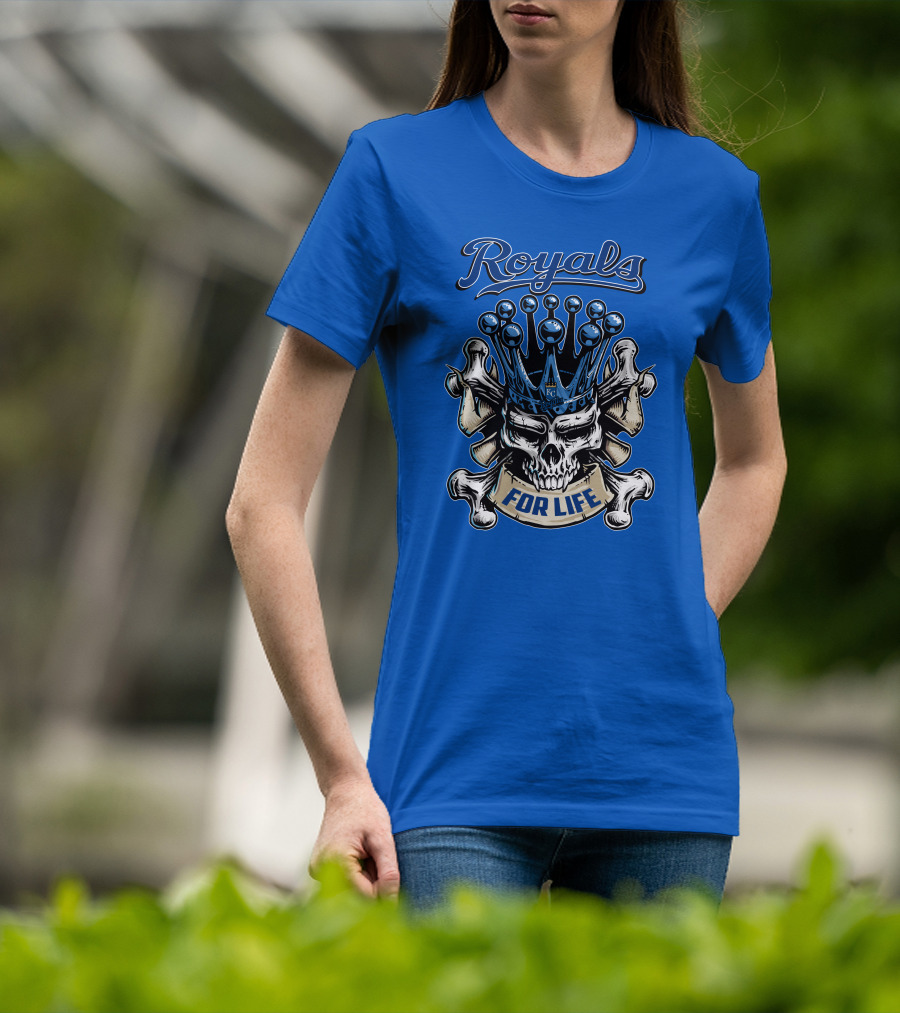 Royals Skull King For Life Kansas City Royals T-Shirt