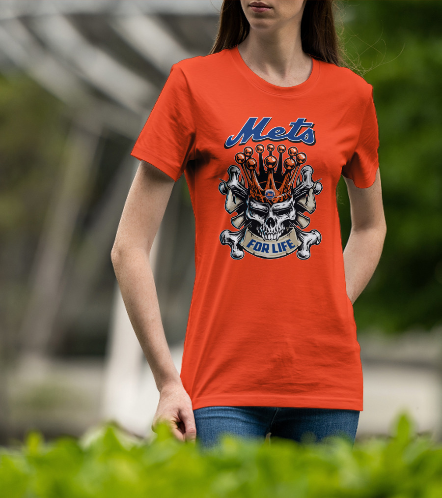 Mets Skull King For Life T-Shirt