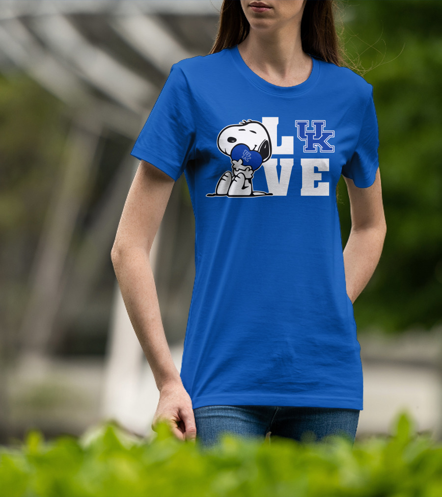 Snoopy Love Uk Kentucky Wildcats T-Shirt