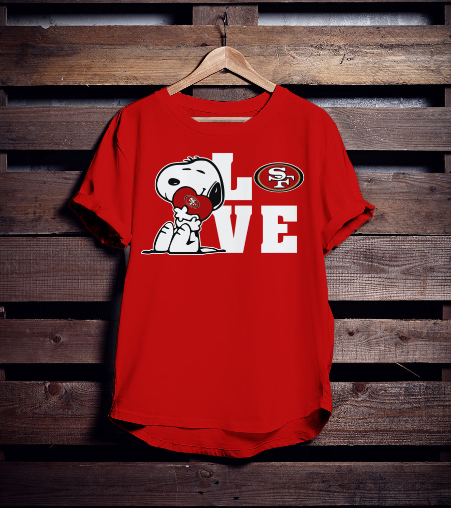 Snoopy Love San Francisco 49ers Sf T-Shirt