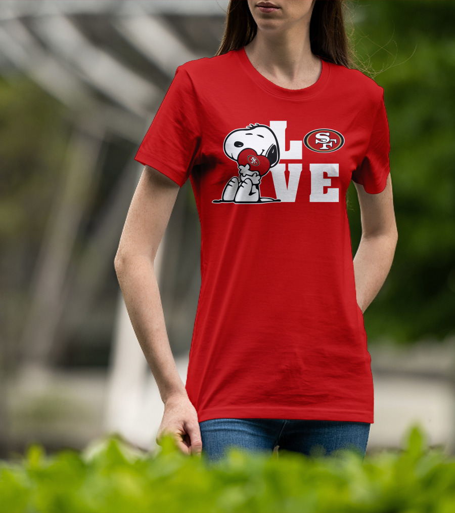 Snoopy Love San Francisco 49ers Sf T-Shirt