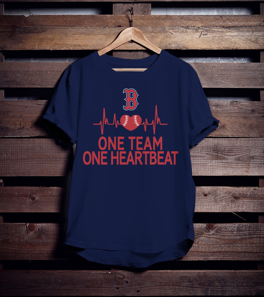 Boston Red Sox Heartbeat Unity Baseball T-Shirt