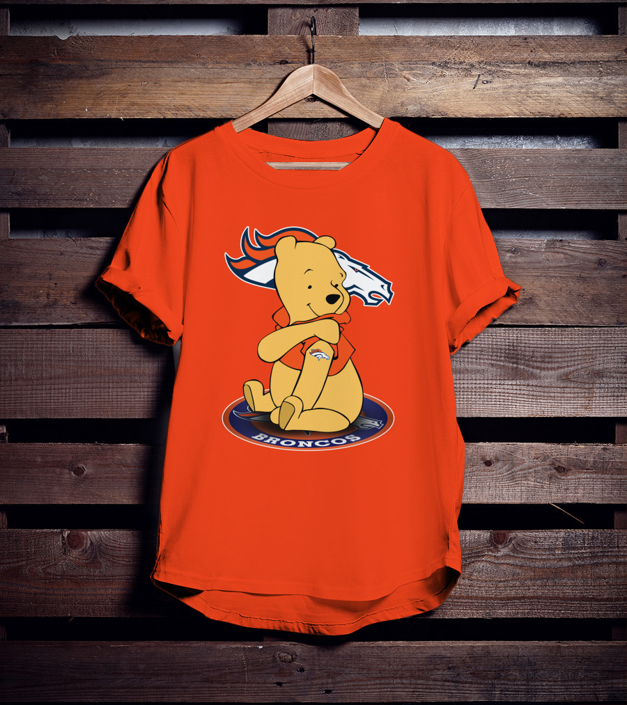 Denver Broncos Winnie The Pooh Football Fan T-Shirt