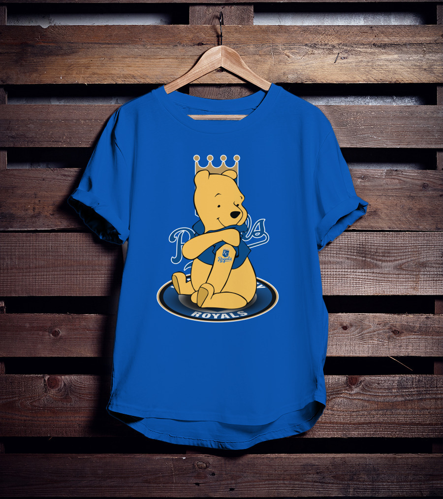 Kansas City Royals Winnie The Pooh Royals Baseball T-Shirt