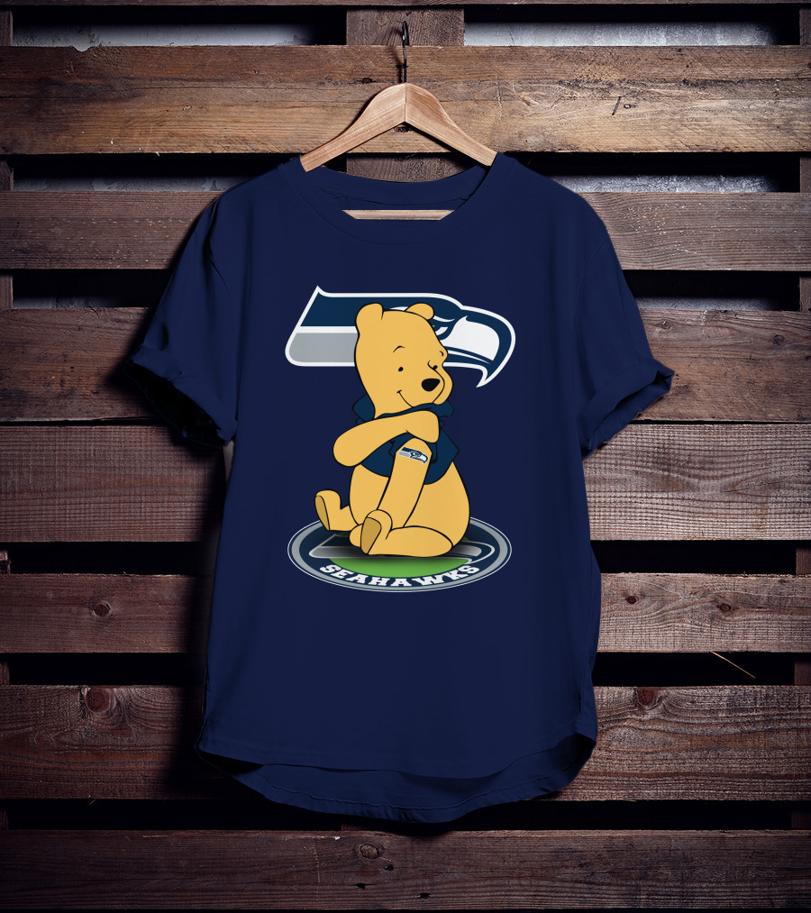 Seattle Seahawks Winnie The Pooh Fan Crossover T-Shirt