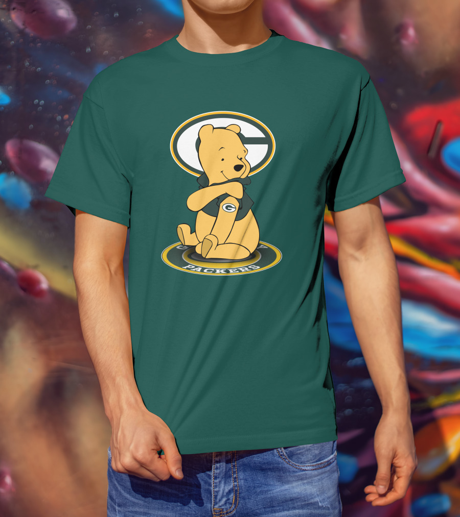 Green Bay Packers Winnie The Pooh G Logo Packers T-Shirt