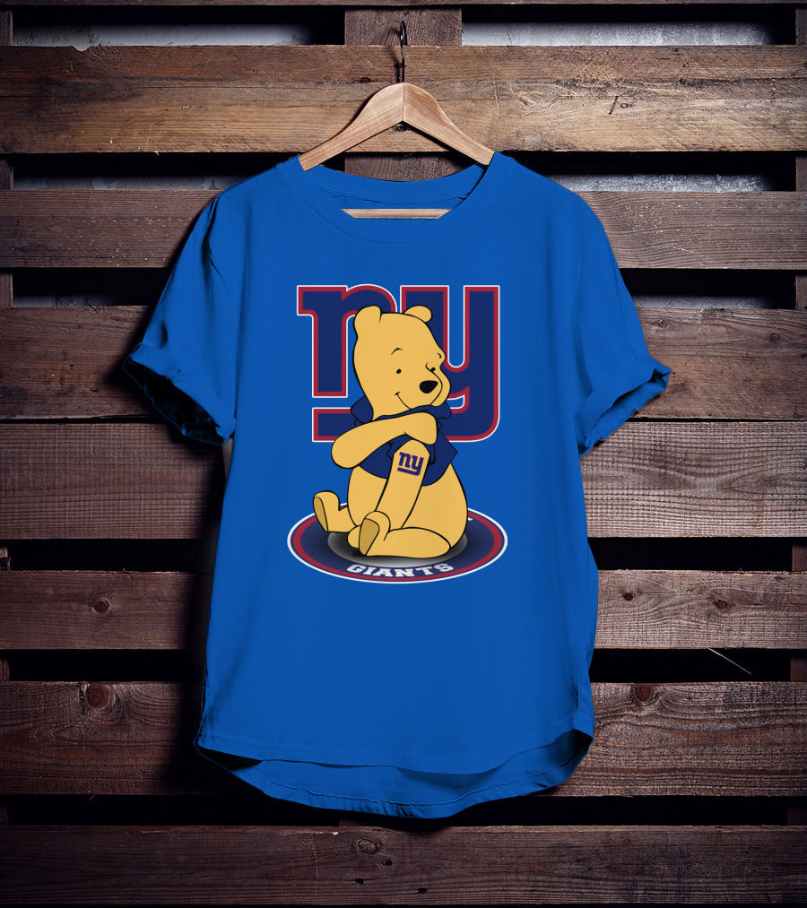 New York Giants Winnie The Pooh Ny Giants T-Shirt