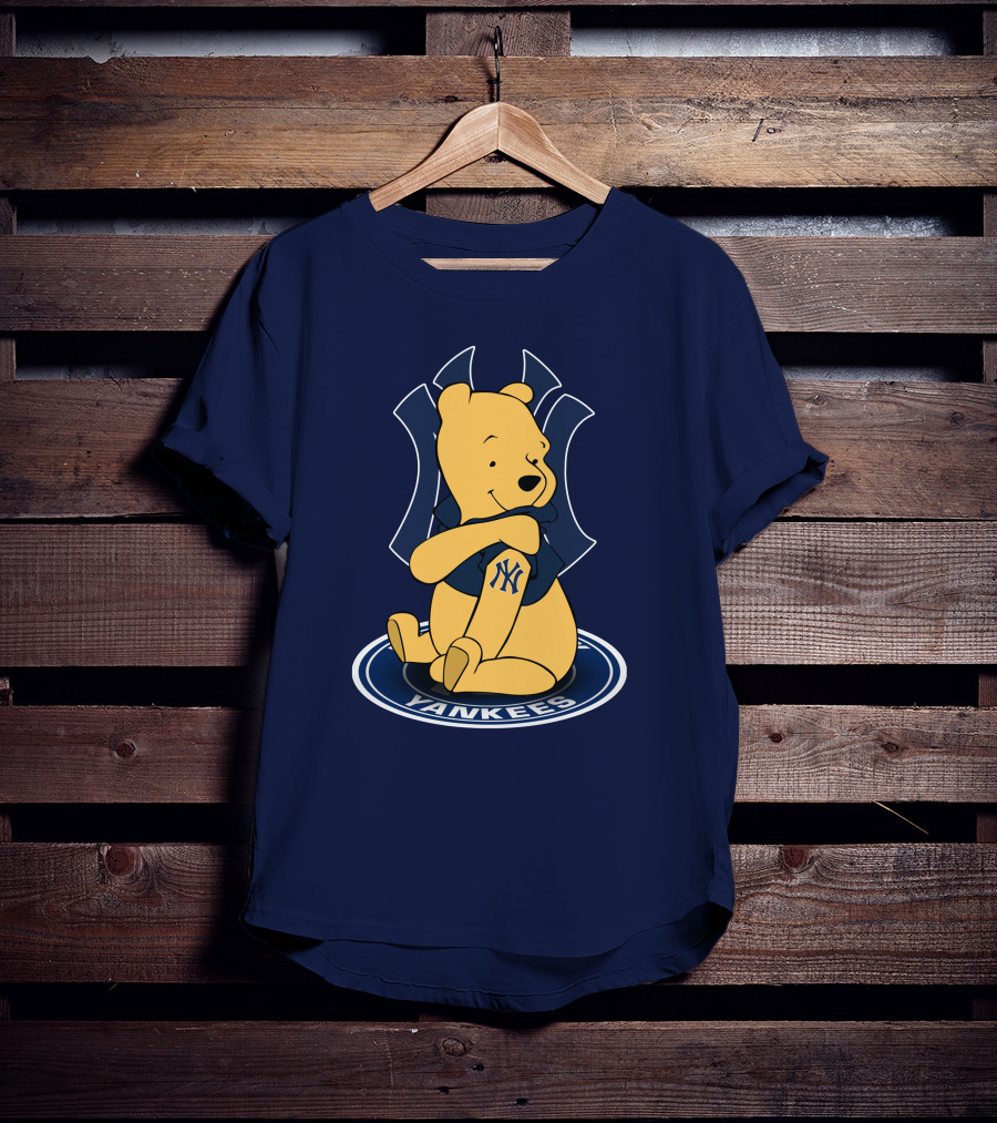 New York Yankees Winnie The Pooh Yankees Logo T-Shirt