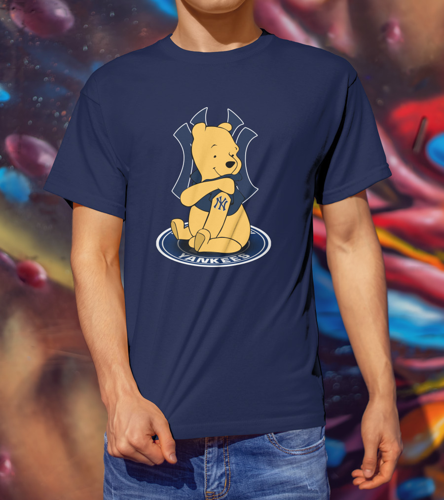 New York Yankees Winnie The Pooh Yankees Logo T-Shirt