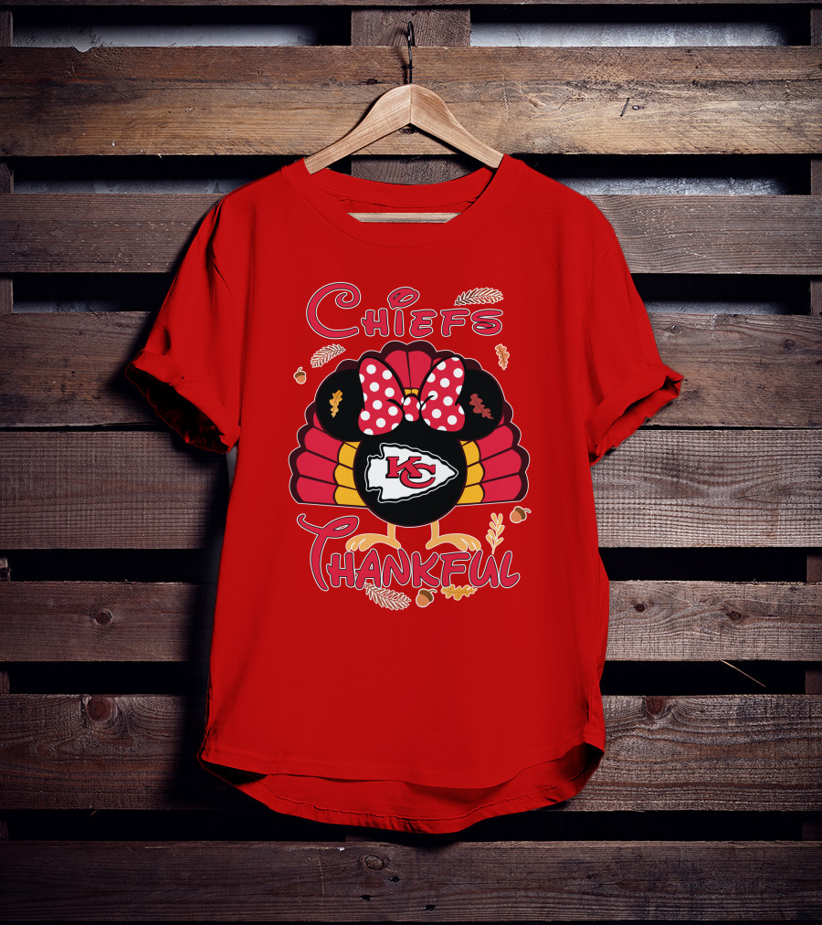 Chiefs Thankful Kansas City Minnie Thanksgiving T-Shirt