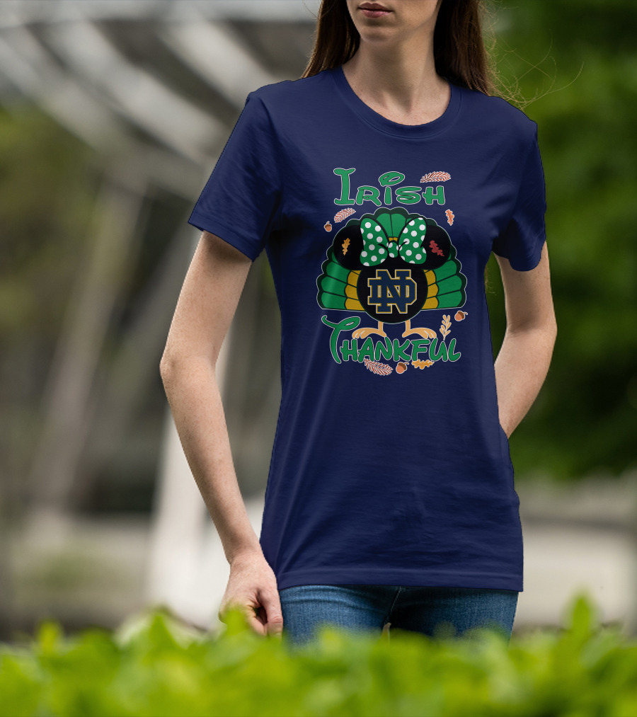 Irish Thankful ND Thanksgiving Minnie T-Shirt