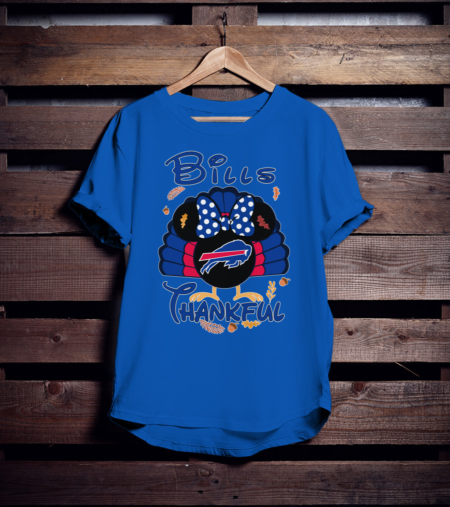 Bills Thankful Buffalo Bills Minnie Thanksgiving T-Shirt
