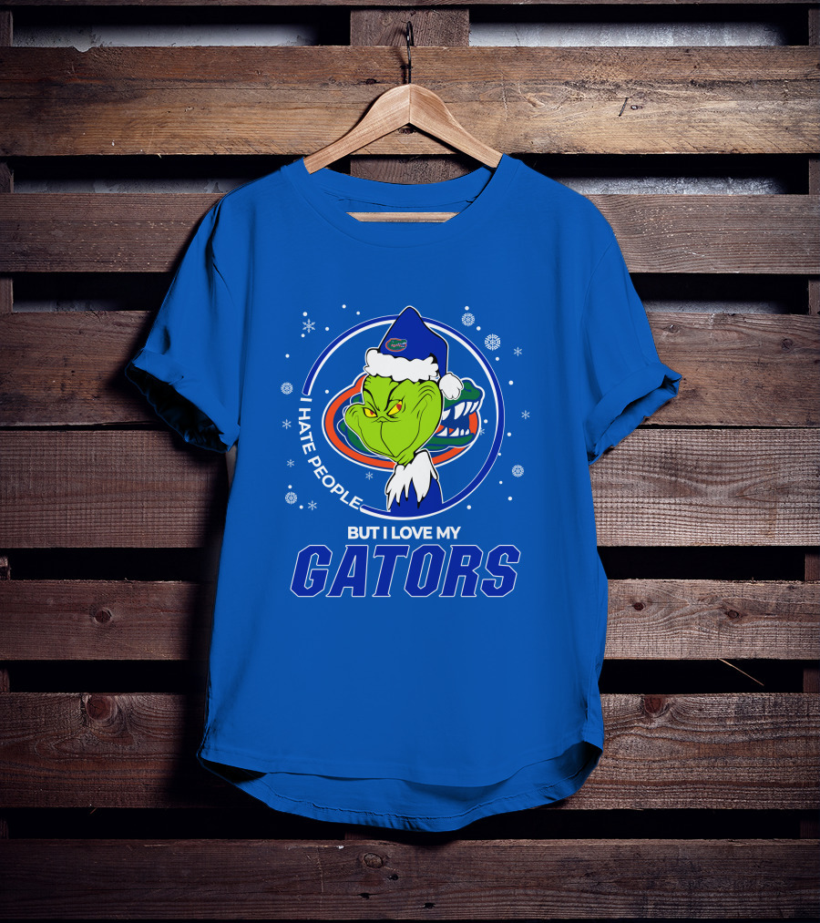 Grinch Santa I Hate People Love My Florida Gators T-Shirt