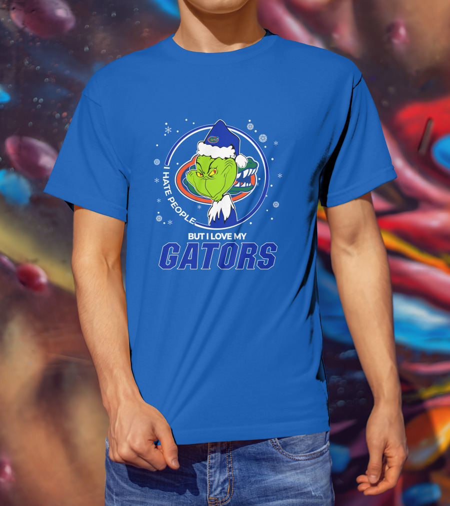 Grinch Santa I Hate People Love My Florida Gators T-Shirt