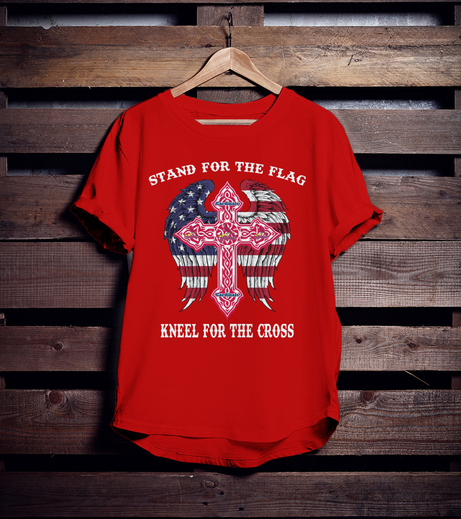 Stand For The Flag Kneel For The Cross St. Louis Cardinals T-Shirt