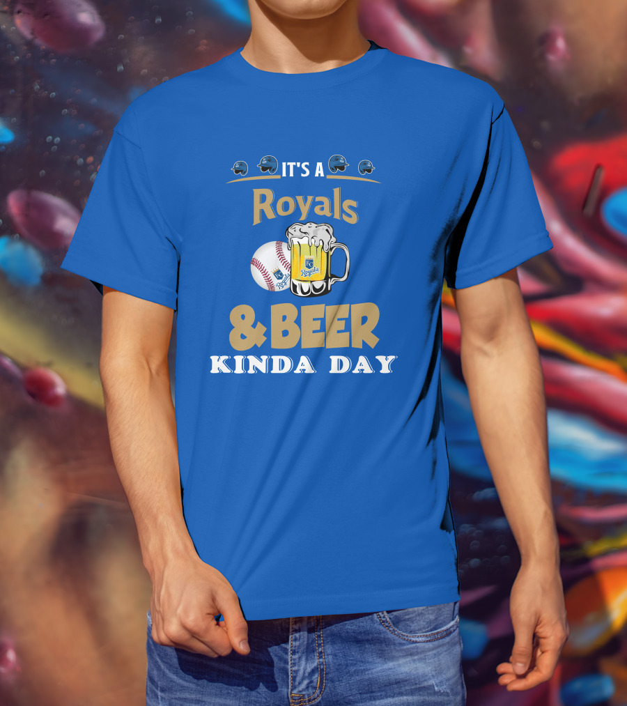 Kansas City Royals Baseball And Beer Kinda Day T-Shirt
