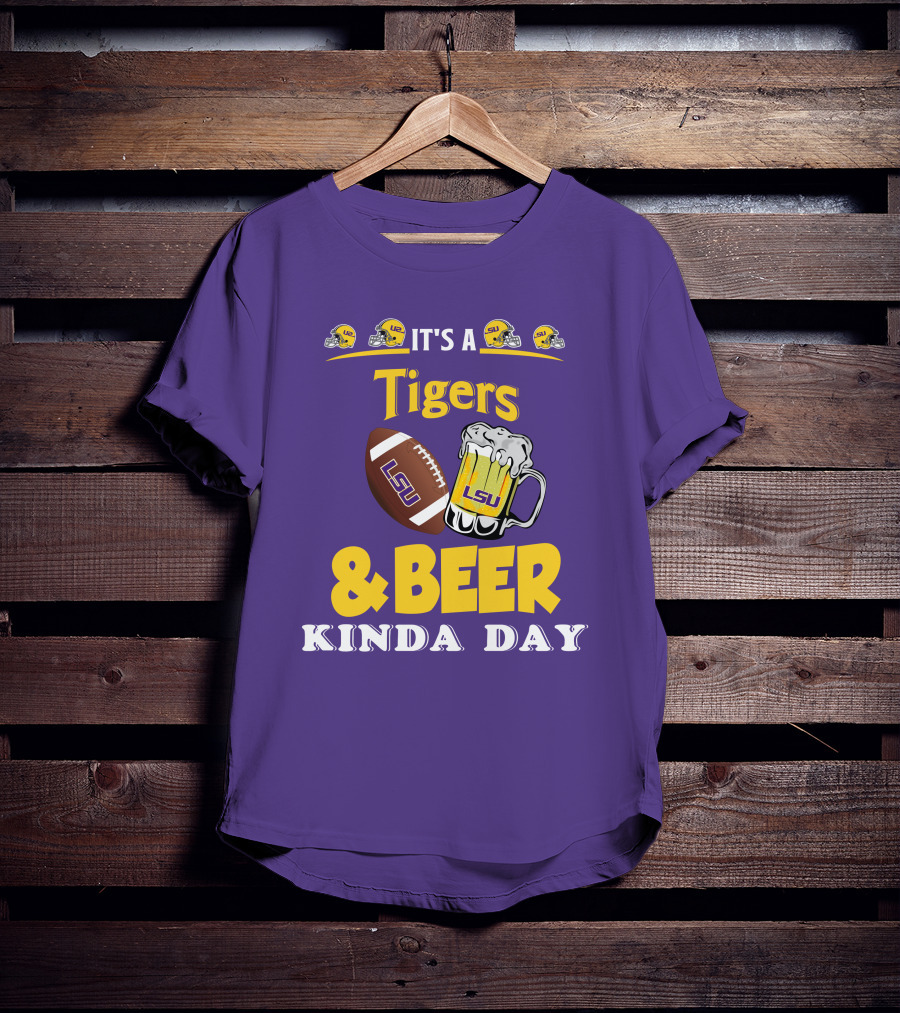 LSU Tigers Football And Beer Celebration Day T-Shirt