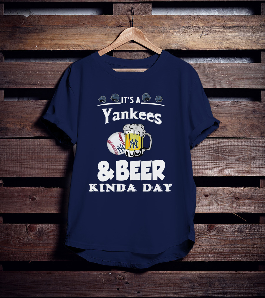 Yankees Baseball And Beer Fans Perfect Day T-Shirt