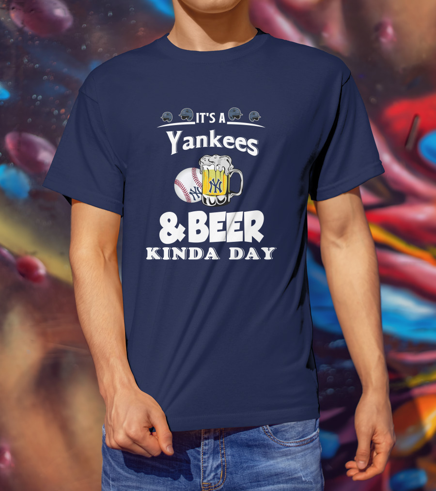 Yankees Baseball And Beer Fans Perfect Day T-Shirt