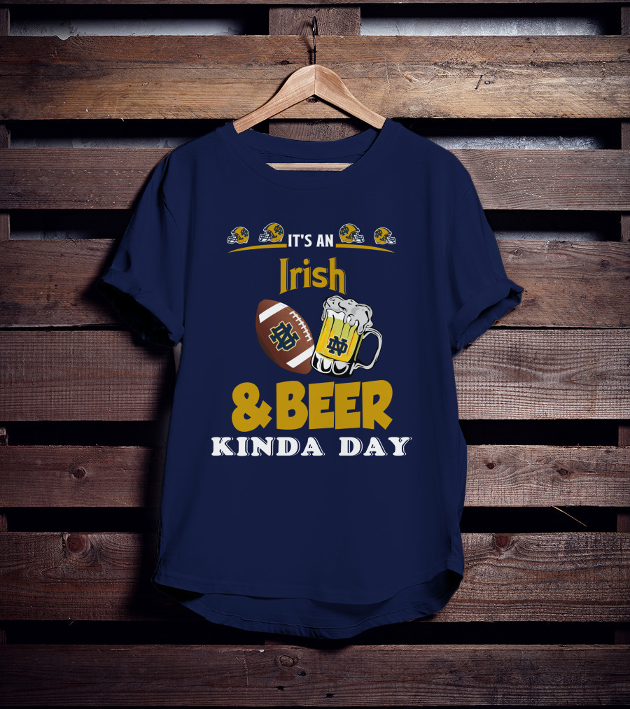 It's An Irish And Beer Kinda Day With Football Helmets And Mug T-Shirt