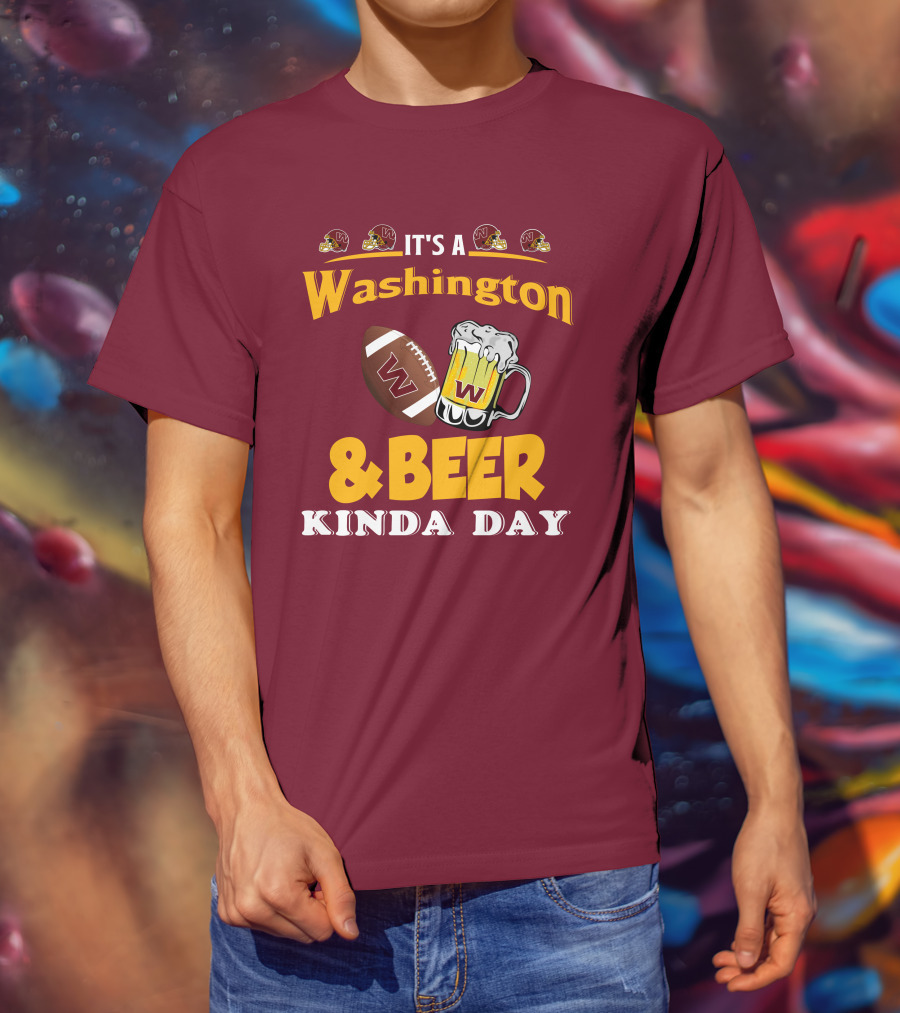 Washington Football And Beer Celebration Day T-Shirt