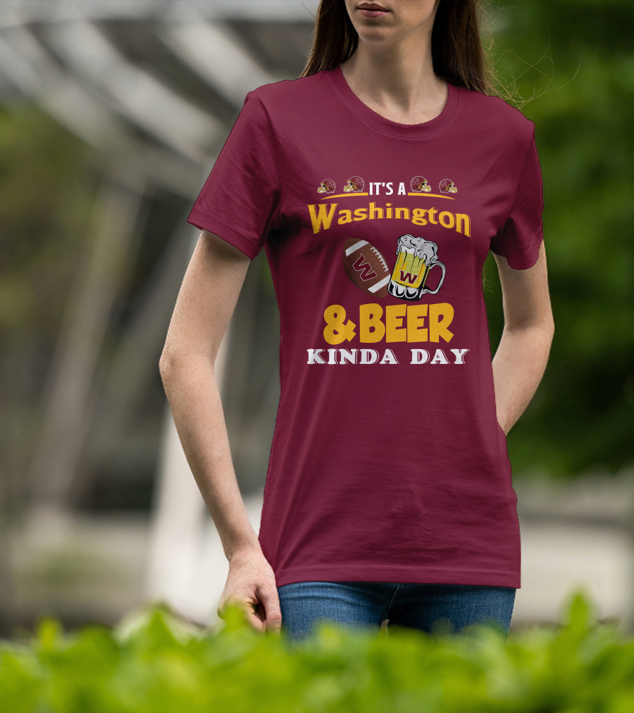 Washington Football And Beer Celebration Day T-Shirt
