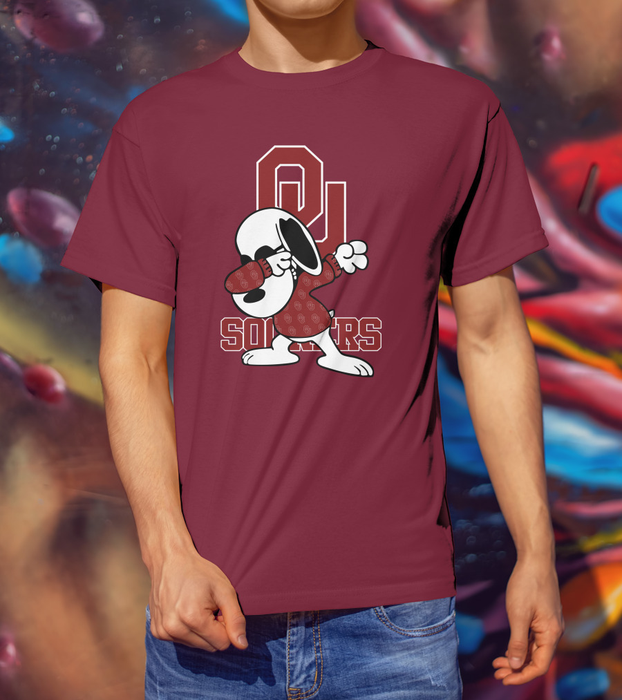 OU Sooners Snoopy Dabbing T-Shirt