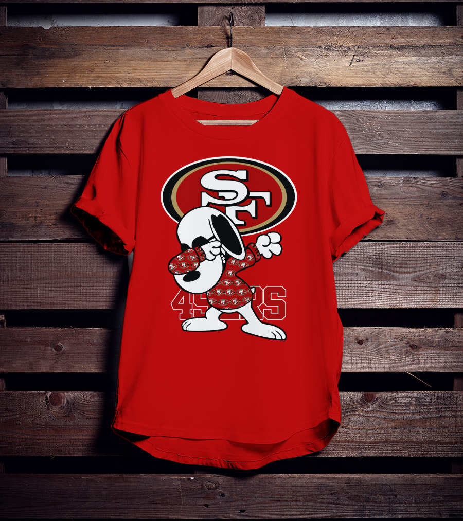 San Francisco 49ers Snoopy Dabbing SF T-Shirt