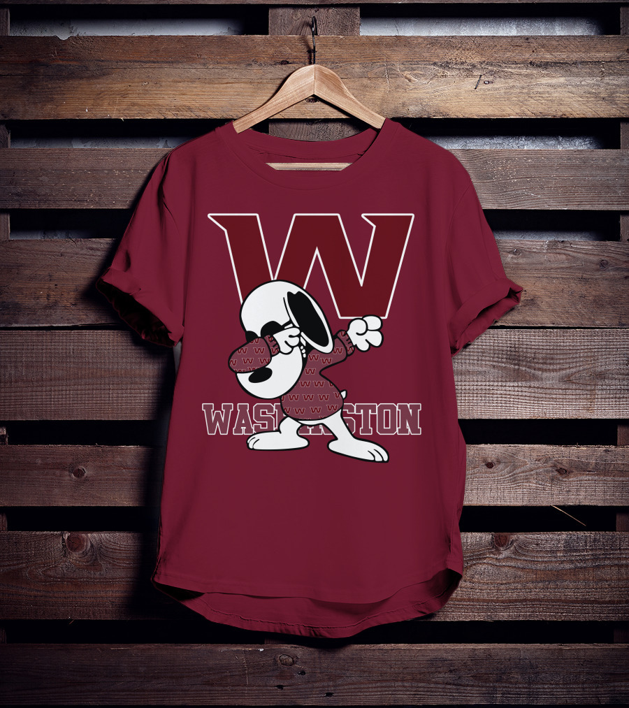 Washington Snoopy Dabbing With W T-Shirt