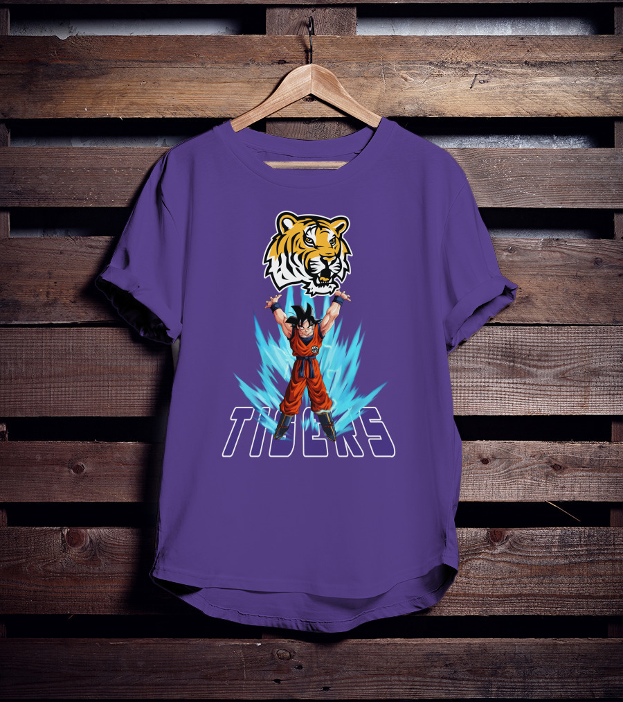 Lsu Tigers Super Saiyan Goku Power Up T-Shirt