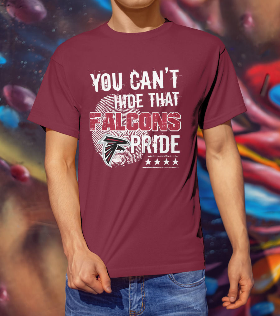 You Can't Hide That Falcons Pride With Atlanta Logo And Stars T-Shirt
