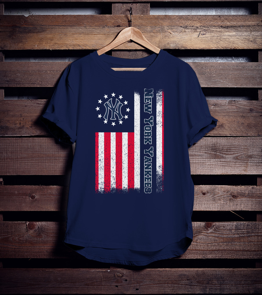 New York Yankees American Flag Stars And Stripes T-Shirt