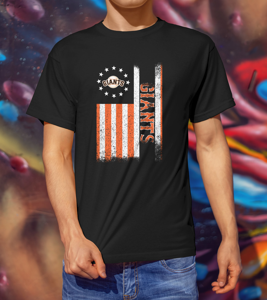 San Francisco Giants American Flag Themed Giants Stars And Stripes T-Shirt