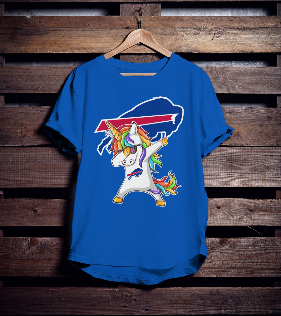 Buffalo Bills Unicorn Dabbing NFL Fan T-Shirt
